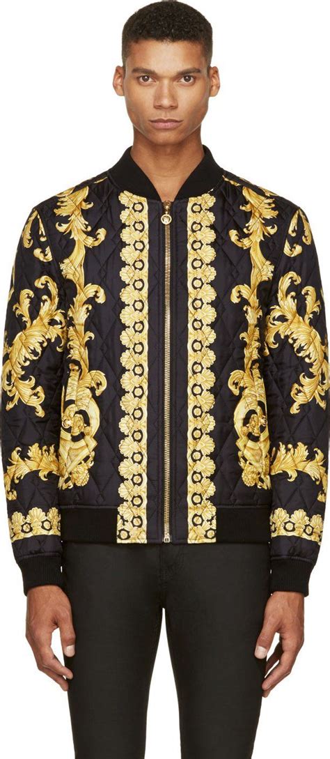 versace winter jacket men|versace bomber jackets for men.